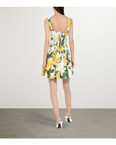 Cotton Floral Mini Dress