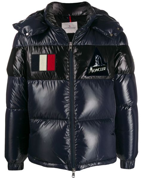 Logo Patch Padded Jacket