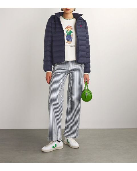 Water-Repellent Packable Hooded Jacket