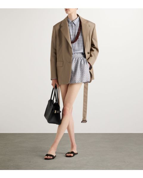 Silk Twill Printed Shirt