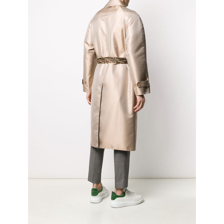 Single-breasted Belted Trench Coat