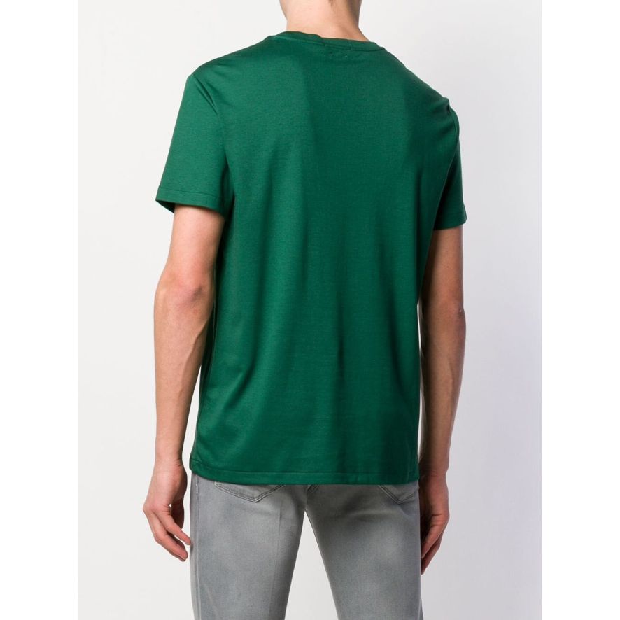 Green Logo Embroidered T-Shirt