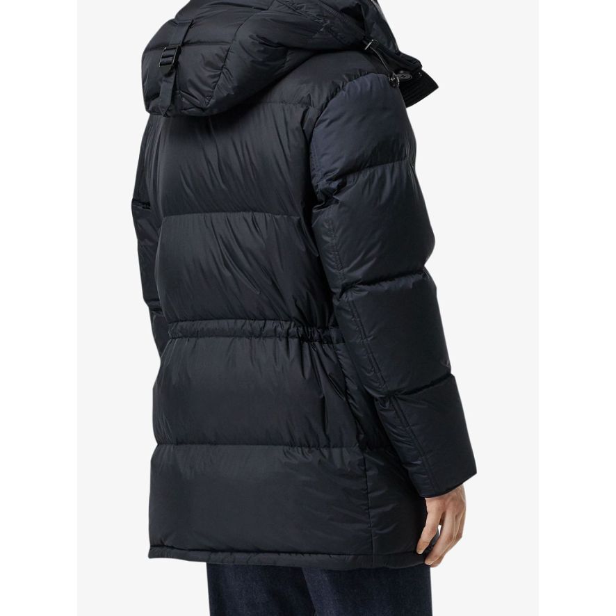 Logo Detail Hooded Puffer Coat