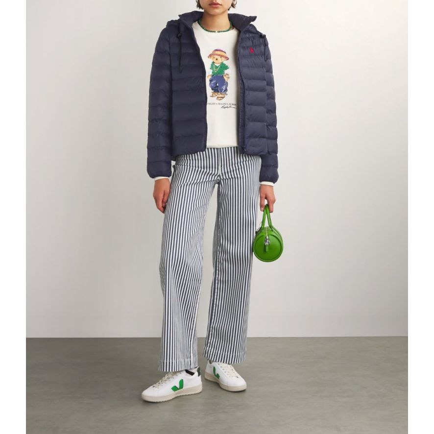 Water-Repellent Packable Hooded Jacket