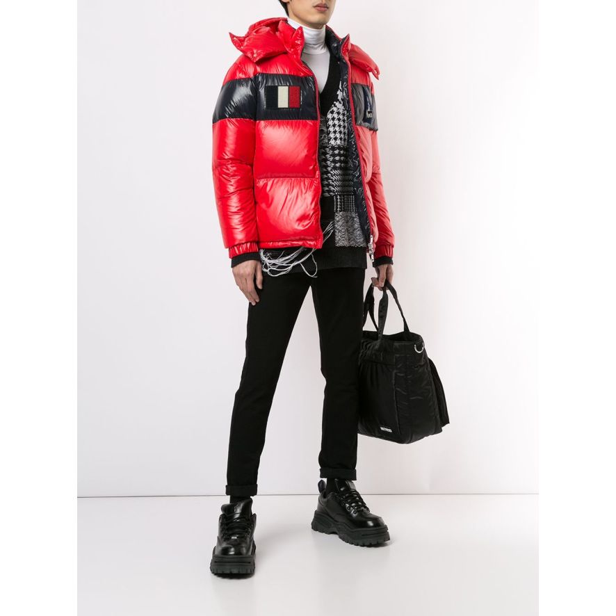 Logo Patch Padded Jacket