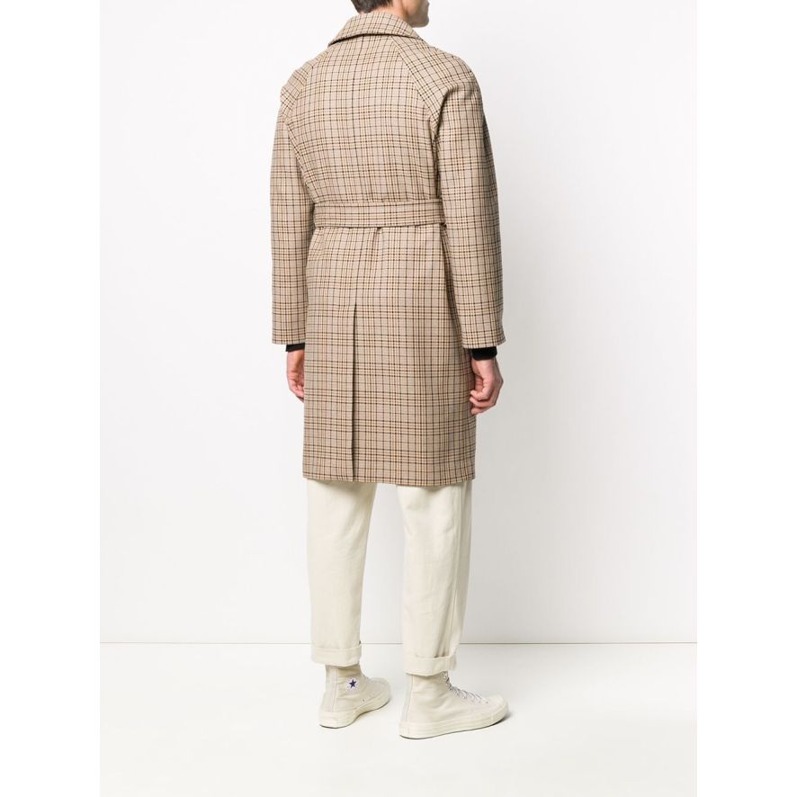 Checked Trench Coat